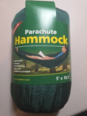 Hamaca paracaídas verde camping Coghlans 5' × 10,5' - NUEVA Foto 1 de 2