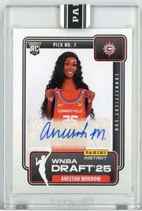 Panini Instant WNBA 2025 Draft Night Auto Aneesah Morrow/99 Connecticut Sun - Imagen 1 de 2