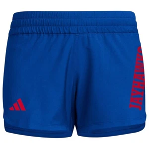 Adidas Damen Kansas Jayhawks Aeroready Designed to Move Shorts mittelblau - Bild 1 von 3