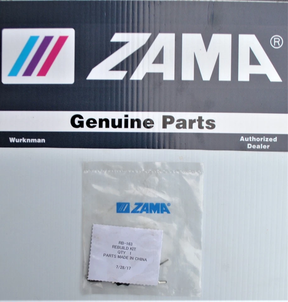 Genuine OEM ZAMA RB 163 Carburetor Rebuild Kit rb-163 for the C3-EL42 & more - Изображение 1 из 1
