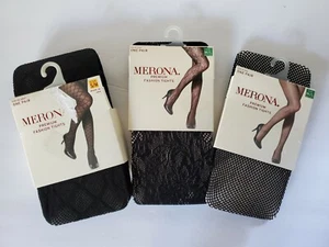 Merona Premium Fashion Black Tights Variety - Picture 1 of 8
