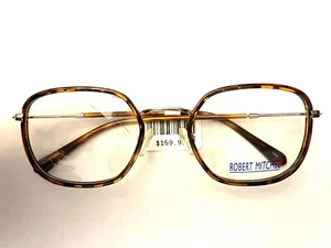 Robert Mitchel Eyeglasses Frames RM 20210 52-20-140 Tortoise Gold Cracked Lenses - Picture 1 of 3