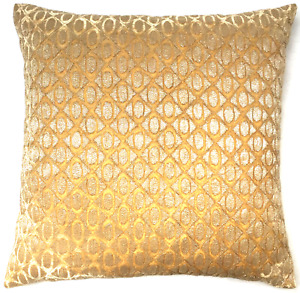 Anke Drechsel Pillow NINA Citrine Embroidered Cushion Silk Velvet Kissen Gelb