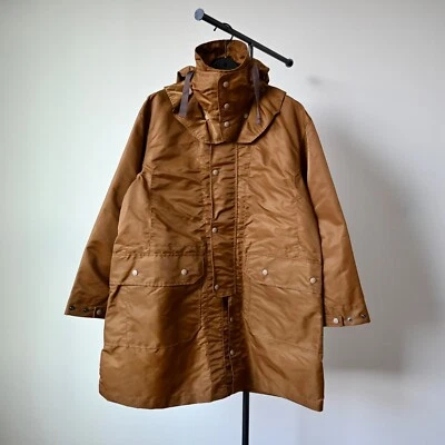 Engineered Garments "Duster Coat" nylon satin coyote brown, oversized "S" - Image 1 of 4