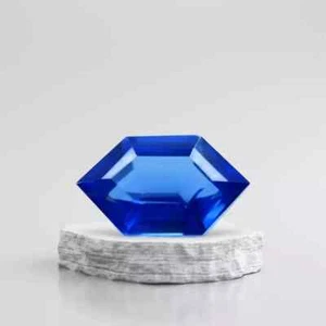 Piedra preciosa suelta facetada certificada corte elegante zafiro azul natural de 8,20 quilates - Imagen 1 de 8