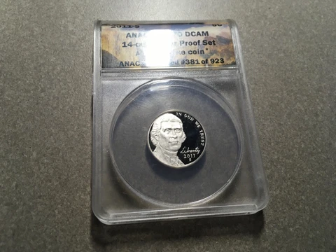2011 S Jefferson Nickel 5c Five Cent ANACS PR 70 Deep Cameo 1st Strike Cover