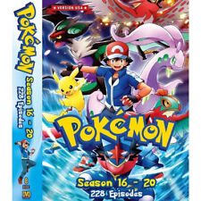 Anime DVD Pokemon Complete Series Season 16-20 Vol.1-228 End USA Version Eng Dub