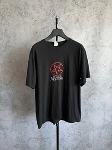 Camiseta Rock Band Lilnaxs Montero Camiseta Centro Logo Pentagrama Gráfico Estampado Talla M - Imagen 1 de 11