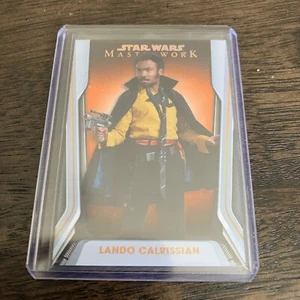 2021 Topps Star Wars Masterwork #67 Lando Calrissian Orange 03/10 Rare Rogue One - Picture 1 of 3