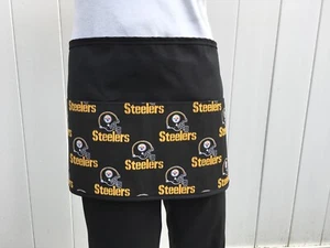 Delantal de media cintura Pittsburg Steelers 3 bolsillos restaurante fútbol - Imagen 1 de 3