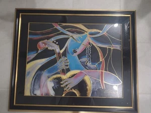 Oleg Zhivetin Serigraph The Guitarist Woman With Guitar Signed Numbered 175/175 - Picture 1 of 10