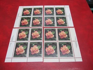 CANADA Unitrade# 896 17c LES FLORALIES DE MONTREAL SET OF4 INSCRIPTION BLOCK MNH - Picture 1 of 2
