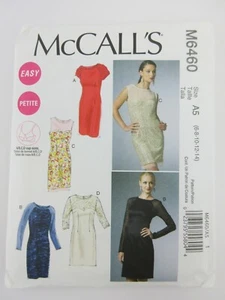 McCall's M6460 Misses/Miss Petite tailliertes Kleid Größe (6-8-10-12-14) NEU (x10) - Bild 1 von 2