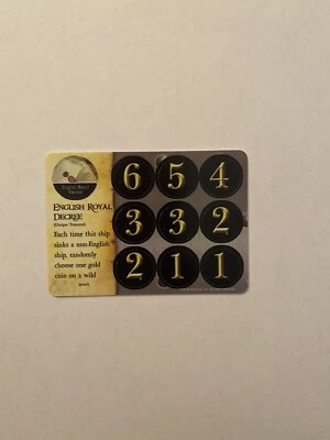 Pirates Wizkids CSG Pocketmodel ENGLISH ROYAL DECREE New Unpunched Fire & Steel - Image 1 of 2