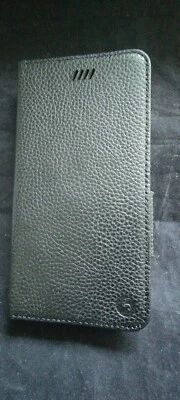 For iPhone 6/6s Plus Magnetic Leather Wallet Case Flip Cover- Black (12738-12739 - Image 1 of 4