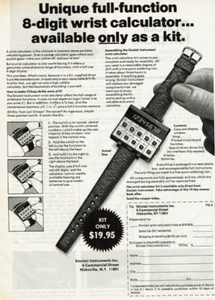 1977 Vintage Print Ad Unica calcolatrice da polso 8 cifre perfettamente funzionante Sinclair - Foto 1 di 2