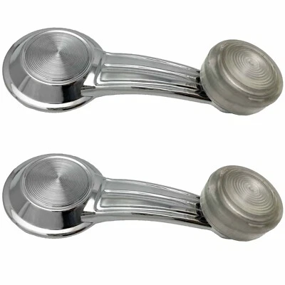 Camaro Chevelle El Camino Chevy Truck GTO Impala Nova Window Crank Clear Pair Foto 1 de 4
