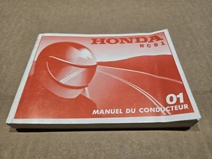 honda rc51 manuel du conducteur , owner's manual 2001 - Picture 1 of 9