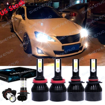 Faro LED blanco + bombillas antiniebla 6X 6000K para Lexus IS250 IS350 2006-2010 Foto 1 de 4