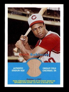 FRANK ROBINSON 2006 TOPPS HERITAGE CROSLEY FIELD STADIUM SEAT RELIC BF9367 - Picture 1 of 1
