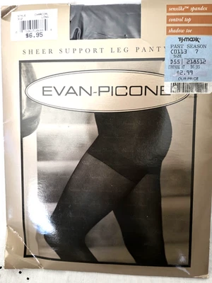 EVAN-PICONE Control Transparente Soporte Superior Panyhose ~ Largo ~ Carbón Foto 1 de 2