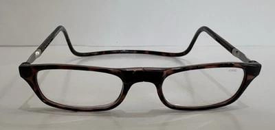 Clic Magnetic +2.25 Reading Glasses Tortoise Brown Unisex Size S-M - Image 1 of 4