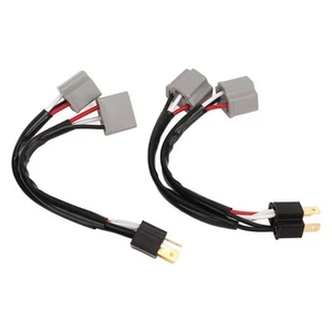 2 Way Splitter Headlight Wires 2Pcs 9003 H4 Headlights Wiring Harness Socket - Picture 1 of 12