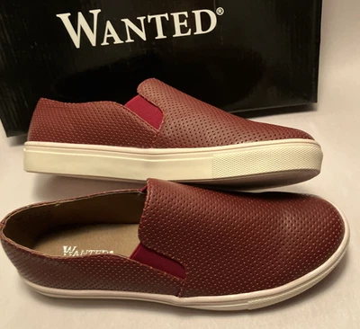 Nuevas zapatillas planas acolchadas rojas para mujer Wanted Pinellas 6,5 Foto 1 de 4