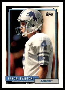 1992 Topps Jason Hanson Rookie Detroit Lions #711 - Picture 1 of 2