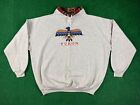 Rare 80s 90s Yukon Tribal Aztec Mock Neck Sweatshirt XL Attraction Single Stitch