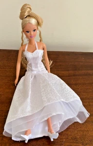 Steffi Love Doll BRIDE dress wedding blonde earrings shoes complete Simba toys - Picture 1 of 9