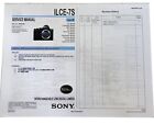 Sony Alpha 7S ILCE-7S A7S Service Manual Parts List Genuine Sony OEM NOT A COPY