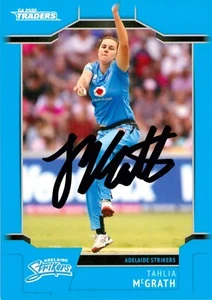 Signed 2020 2021 Adelaide Strikers WBBL Cricket Traders Card - Tahlia McGrath - Bild 1 von 3