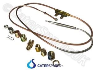 NICKEL PLATED 900MM INTERUPTER SUPER UNIVERSAL GAS PILOT THERMOCOUPLE THREADED - Picture 1 of 3