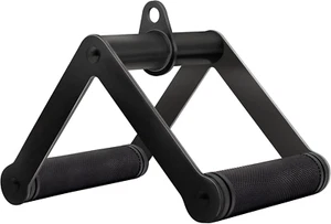 Double D Row Handle Cable Attachment for Weight Workout, Steel with Non-Slip Rub - Picture 1 of 12