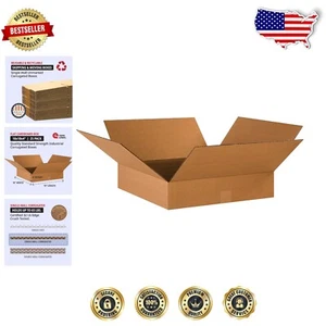 Bulk 18" x 18" x 4" Corrugated Boxes for Moving, Storage & Shipping - 25 Pack - Picture 1 of 7