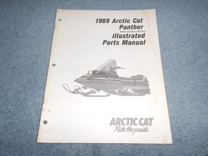 1989 ARCTIC CAT PANTHER SNOWMOBILE PARTS BOOK ILLUSTRATED FACTORY MANUAL - Imagen 1 de 6