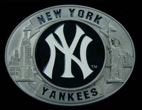 NEW YORK YANKEES COMMEMORATIVE BELT BUCKLE SISKIYOU NEW! Cover