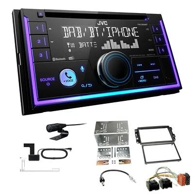JVC 2-DIN MP3 Autoradio Bluetooth DAB+ für Chevrolet Epica 2006-2011 schwarz - Bild 1 von 4