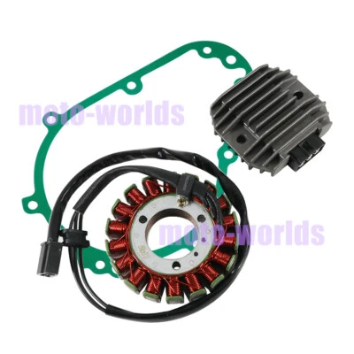 Bobina del estator y regulador de voltaje + Junta para Kawasaki ZX600 Ninja ZX-6 ZZR600 90-04 Foto 1 de 4