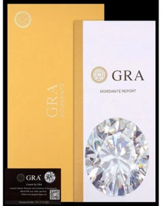 Loose Moissanite Oval Cut Real Gem Stone W. GRA Certificate All Sizes VVS1 D - Picture 1 of 4