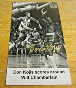 Don Kojis (d. 2021) Signed 2X3.5 Business Card NBA Basketball San Diego Rockets - Picture 1 of 3