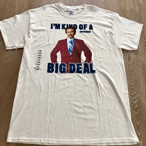 NWT Anchorman Ron Burgundy: “I’m Kind Of A Big Deal” T Shirt Size Large  - Picture 1 of 5