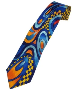 Rush Limbaugh 100% Silk Neck Tie "No Boundaries" Collection Vibrant Colors - Picture 1 of 2