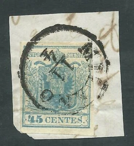 1850 LOMBARDO VENETO USATO 45 CENT SASSONE 11 - RR2639 - Picture 1 of 1