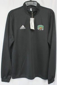 Ohio Bobcats 1/4 Viertel Reißverschluss Adidas Langarmshirt Größe Large schwarz - Bild 1 von 5