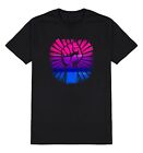Męska damska koszulka GEJ biseksualne kolory pięść tęczowa festiwal LGBTQ+ prezent