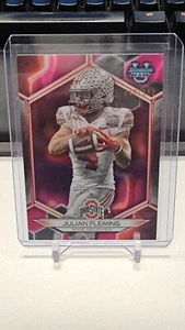 Julian Fleming 2023 Bowman University Best Pink Lava Refractor RC Card #048/100 - Picture 1 of 2