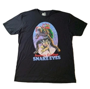 GI Joe Christmas Snake Eyes Seasons Greetings T Shirt Mens Size XL - Picture 1 of 5