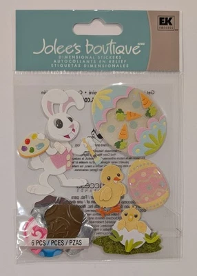 RARE Jolee's Easter Bunny Artist Scrapbooking Stickers - Image 1 of 2